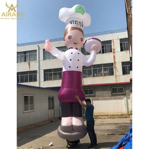Chef inflable <span class=keywords><strong>restaurante</strong></span> publicidad al aire libre decoración Chef inflable <span class=keywords><strong>chica</strong></span> alta calidad inflable dibujos animados Chef personaje - Product Image 1