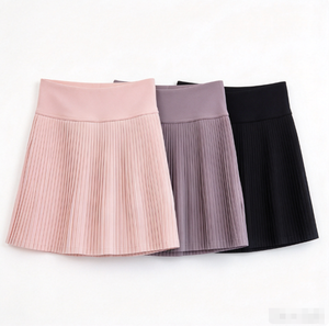 Women <b>Pleated</b> Tennis <b>Skirt</b> High Waist Breathable Solid Color Seamless Yoga Fitness <b>Skirt</b> High waist <b>pleated</b> tennis <b>skirt</b> Breatha - Product Image 1