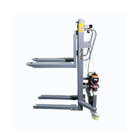 Tragbare LKW-Staplers tapler Selbst laden der Gabelstapler aufzug Elektrisches Hebezeug 300kg Tragfähigkeit 500mm Last zentrum YX