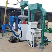Machine à décortiquer le riz à haute efficacité combinée avec moteur et moteur, décortiqueuse automatique et blanchisseur de riz, construction en acier