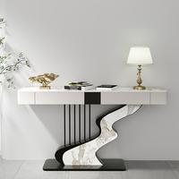 Table d'entrée moderne de luxe en pierre, table d'appoint créative simple pour salon, hôtel ou villa