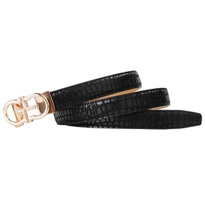 2022 Luxe Damesriemen van Echt Leder, Op Maat Gemaakt, Zonder Gaten, Designermodel - Product Image 4