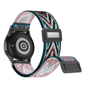 نايلون مرن وممغنط وين وين لساعة سامسونج جالاكسي 5 ، هواوي GT4 18 ، 22 ، حزام بديل منسوج سادة - Product Image 3