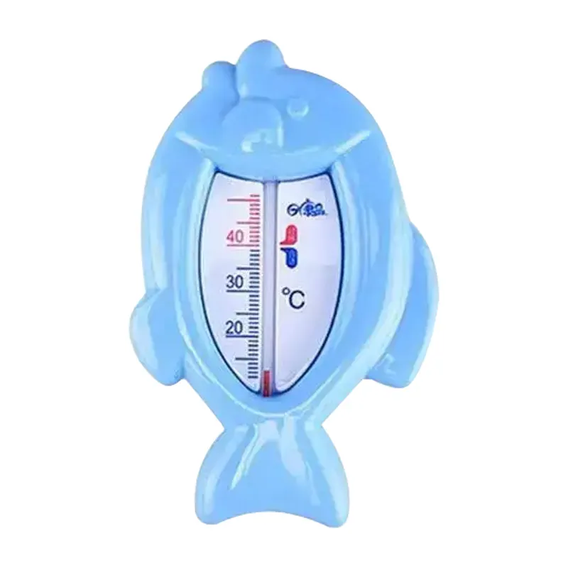 Print Logo Cute Fish Shape Newborn Bath Scale Shower Water Thermometer