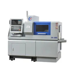 China Cnc Lathe Machine Turning Flat Bed Sw-205B 3 Axis Swiss Type Cnc Lathe For Processing Plastics