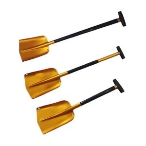 Pala de Aluminio Plegable Multifunción de 110 cm para Exteriores, Montable en Vehículos, Portátil y Desmontable, Color Dorado - Product Image 4