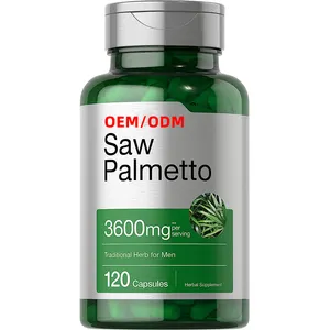 Extrato de Saw Palmetto 120 cápsulas Fórmula sem OGM e Glúten de Saw Palmetto Berries