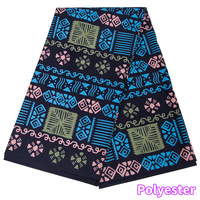 Kain Brokat Cetak Lilin Ankara Afrika, Kain Batik Tenun Poliester Dua Sisi untuk Pakaian Sepak Bola, Perlengkapan Kerajinan Tangan DIY, Pasokan Pabrik