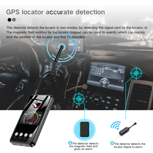 Chống theo dõi định vị T2 bảo vệ sự riêng tư cá nhân RF tín hiệu Detector an toàn GPS máy quét tín hiệu Pinhole máy ảnh điều khiển từ xa - Product Image 3