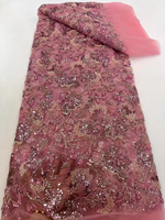 Robe de mariée de luxe en tulle brodé bleu clair, dentelle perlée, style Asie du Sud-Est, maille à paillettes brillantes, perles faites à la main pour filles