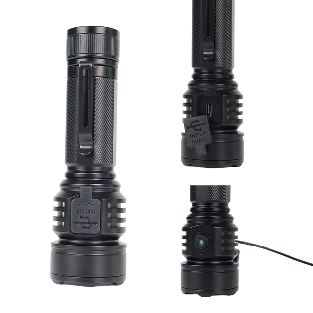 EMC EN62471 ROHS BSCI Waterproof Adjustable Focus Multifunction Aluminum Alloy 1500 LUMENS Emergency Flashlight Electronic Led