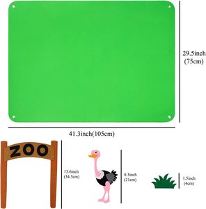 Nouveau design de haute qualité E-coopération amicale préscolaire ferme thème histoire planche occupé pour les tout-petits - Product Image 4