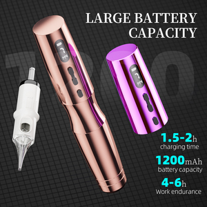 Nueva Máquina de Tatuaje Rotativa Inalámbrica de 1200 mAh, Ligera, para Delineado y Coloreado, Pistola de Tatuaje Digital Portátil para Arte Corporal - Product Image 5