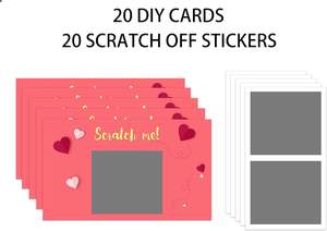 Scratch Tarjeta <span class=keywords><strong>del</strong></span> <span class=keywords><strong>Día</strong></span> de San Valentín Cupones de amor Love Note Scratch Off Tarjetas 20 Piezas Tarjeta de felicitación <span class=keywords><strong>del</strong></span> aniversario <span class=keywords><strong>del</strong></span> <span class=keywords><strong>Día</strong></span> de San Valentín - Product Image 4
