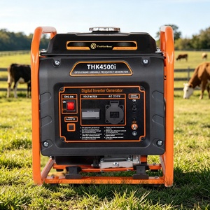 Générateur onduleur à cadre ouvert 3.2/3.5KW, faible THD ≤3%, à essence, 230V 50Hz, moteur en cuivre pour maison, camping, urgence - Product Image 1