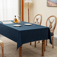 Prix usine tissu couverture de Table Restaurant Table vêtements rectangulaire Polyester nappe personnalisé nappe
