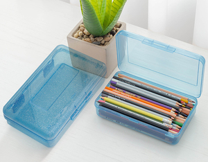 Estuche Transparente Grande Personalizado para Lápices, Organizador de Plástico Resistente para Marcadores, Crayones y Almacenamiento de Útiles Escolares - Product Image 3