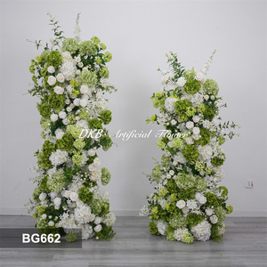 New Arrival Wholesale Flower background <b>Artificial</b> Wedding Flower Backdrop Decoration - Product Image 2