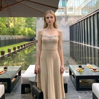 Nouvelle robe élégante de haute qualité, robe longue à couleur unie avec strass, robe plissée décontractée pour femme, robes maxi