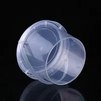 Seau en plastique PP de qualité alimentaire multi-tailles, seau d'emballage en gros, seaux en plastique transparent avec couvercles par défaut