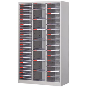 Organiseur de bureau, armoire à classeurs, 36 tiroirs, transparent, type coulissant, armoire de rangement de documents durable - Product Image 1