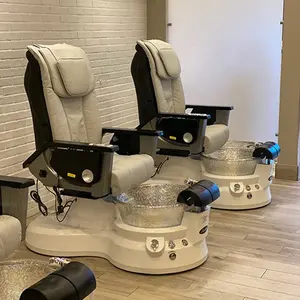 Desain baru salon kecantikan kursi spa kaki modern listrik pijat berbaring kursi spa pedikur 2023