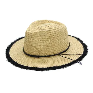 Find Wholesale frayed edge straw hat For Fashion And Protection