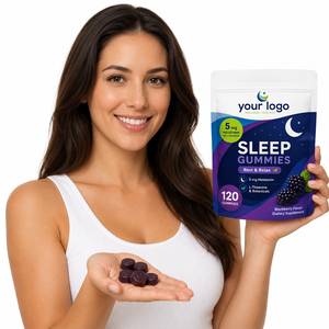 Gomitas ODM para Dormir Naturalmente, Ayuda para la Hora de Acostarse, Relaja el Cuerpo y la Mente, Sin Estimulantes Agresivos, Sabor a Mora, 120 Unidades - Product Image 2