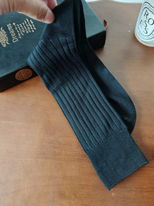 High Quality Double Needles Mercerized Cotton Handlinked Formal Business Dress Office <strong>Men</strong> <strong>s</strong> <strong>Socks</strong> - Product Image 4