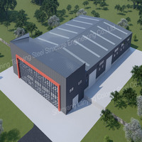 Nave Industrial Metálica Grande, Estructura de Acero para Techo de Almacén/Fábrica, Material de Construcción