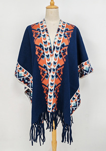 Poncho Extragrande Clásico de Invierno Al Por Mayor para Mujer, Chal de <span class=keywords><strong>Viaje</strong></span> Nuevo con Patrón, Capa y Manto de Cachemira para Damas - Product Image 2