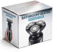 Boîte cadeau personnalisée avec base rigide, écologique, recyclable, blanche, avec image, taille personnalisée, grande boîte en carton ondulé pour rasoir électrique de salle de bain