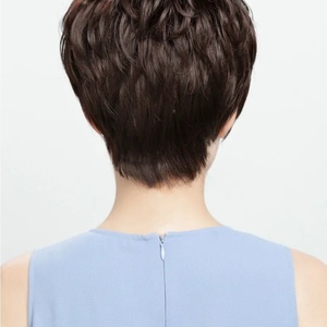 Peluca calva de quimioterapia para mujer, cubierta de cabeza completa, postizo rizado corto y esponjoso para mujer - Product Image 1
