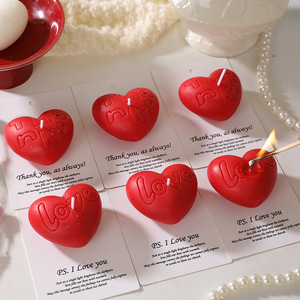 ไอเดียเทียนวันวาเลนไทน์ เทียนรูปหัวใจพร้อมข้อความรัก เทียนหอมสำหรับสารภาพรัก ขอแต่งงาน เทียนขนาดเล็ก ขายส่ง - Product Image 2