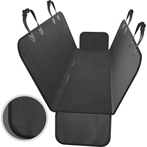 Funda impermeable plegable tipo hamaca para asiento de coche para mascotas, de tela Oxford, con extensión, base rígida antideslizante y resistente a arañazos, para perros. - Product Image 1