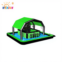 WINSUN Nouveau design de tente gonflable extérieure pour bar de piscine en tissu PVC pour vente d'été