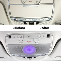 Lampe de plafond LED à 64 couleurs avec haut-parleur intégré, lumière d'ambiance néon W222 pour Mercedes Benz Classe C/E/S/GLC W205 W213 W222 X253