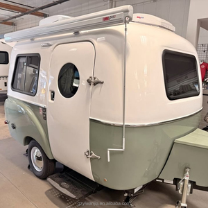 <span class=keywords><strong>Mobil</strong></span>-<span class=keywords><strong>home</strong></span> entièrement équipé, caravane rétro verte à essieu simple <span class=keywords><strong>avec</strong></span> auvent rétractable pour hébergement de <span class=keywords><strong>camping</strong></span> en couple - En vente - Product Image 1