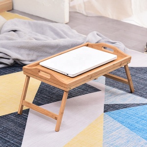 <span class=keywords><strong>Table</strong></span> de petit-déjeuner <span class=keywords><strong>en</strong></span> bambou, <span class=keywords><strong>plateau</strong></span> de service pour ordinateur portable, avec pieds pliables - Product Image 6
