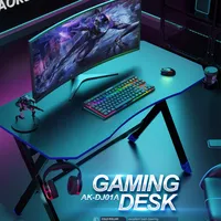 उच्च गुणवत्ता ओर चमक कार्यालय पीसी तालिका के लिए एलईडी प्रकाश आरजीबी कंप्यूटर गेमिंग डेस्क घर गेमिंग डेस्क