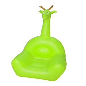 <span class=keywords><strong>Fauteuil</strong></span> gonflable Waterhan moderne, pliable, imperméable, portable, motif animal mignon girafe en PVC, pour salle à manger, salon, chambre - Product Image 3