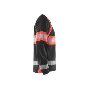 BLAKLADER - 351010309955XL Hi-Vis <b>long</b> <b>sleeved</b> <b>t</b>-<b>shirt</b> Black/<b>Red</b> - EAN 7330509799444 HI-VIS WORKWEAR - Product Image 5