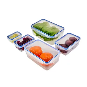 Высококачественный безопасный для микроволновой печи пищевой контейнер, экологически чистый герметичный пластиковый контейнер для хранения пищи, Ланч-бокс с крышкой