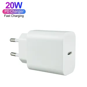 Factory Certified USB-C PD 20W Charger Fast Power Adapter USB Type C PD 20W Wall Charger For IPhone 13 14 15 For IPad