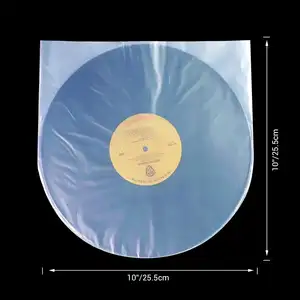 12 "ברור אנטי סטטי אורז נייר פנימי שרוול ויניל שיא מגני LP שיא פלסטיק שקיות אנטי סטטי שיא שרוולים