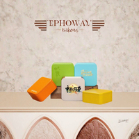 Boîte en fer blanc carrée personnalisée 80*80*35mm avec logo, pour gâteaux, biscuits, chocolats, emballage alimentaire, impression sérigraphique, OEM ODM