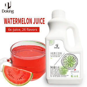 Pabrik Doking Grosir OEM Bahan Minuman Bubble Tea Berkualitas Tinggi Jus Buah Sayur 6 Kali Lipat Jus Semangka Pekat - Product Image 1