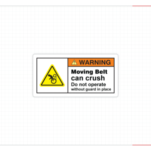 Autocollant de sécurité adhésif pour ceinture de transport, étiquette d'avertissement de danger, ne pas utiliser, protection, imperméable, résistant à la chaleur - Product Image 3
