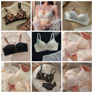 Soutiens-gorge de style basique pour femmes, soutiens-gorge pour filles asiatiques à petite poitrine, sous-vêtements, ensemble de soutien-gorge sexy, soutien-gorge sans couture, coupe laser, sans armatures, bonnet fin - Product Image 6