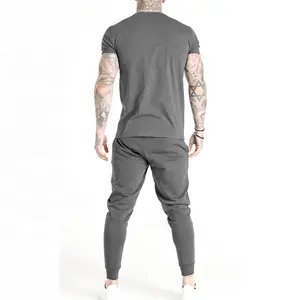 Özel baskı yüksek kaliteli Personnalised tasarım erkekler t-shirt markalı ince pamuk spor kas vücut geliştirme erkek spor T Shirt
